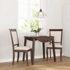 VidaXL Dining Chairs Cushions 2 Pcs Brown Solid Rubberwood, Dining Chair, Chair, Living Room Chair, Chairs At 4102486