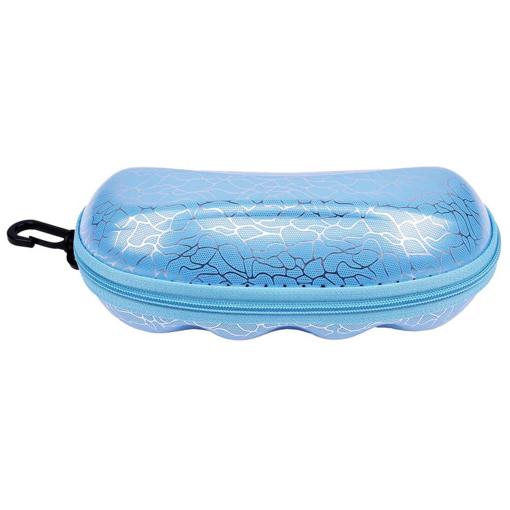Blue Eyeglass Case Zippered Case With Carabiner Etc-96C