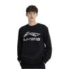 Li Ning Sweatshirts Men's Black Crew Neck Moderate Regular AWDTC71-1