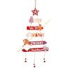 Simple Wooden Christmas Decors Efficient Holiday Hanging Piece for Modern Homes 55KF