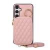 Crossbody Zipper Cards Solt Ring Holder Wallet Leather Case For Samsung S25 Ultra S24 Plus S23 S22 A56 A16 A26 A36 A06 A55 Cover