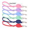 Waterproof Dog Collar Adjustable Length Macaron Color Pet Collar with Leash Medium Large Dog Training Accessories