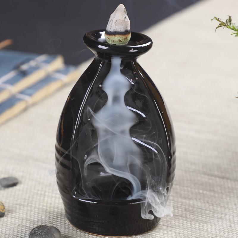 Buddha Hand Ceramic Backflow Incense Burner Aromatherapy Ornament