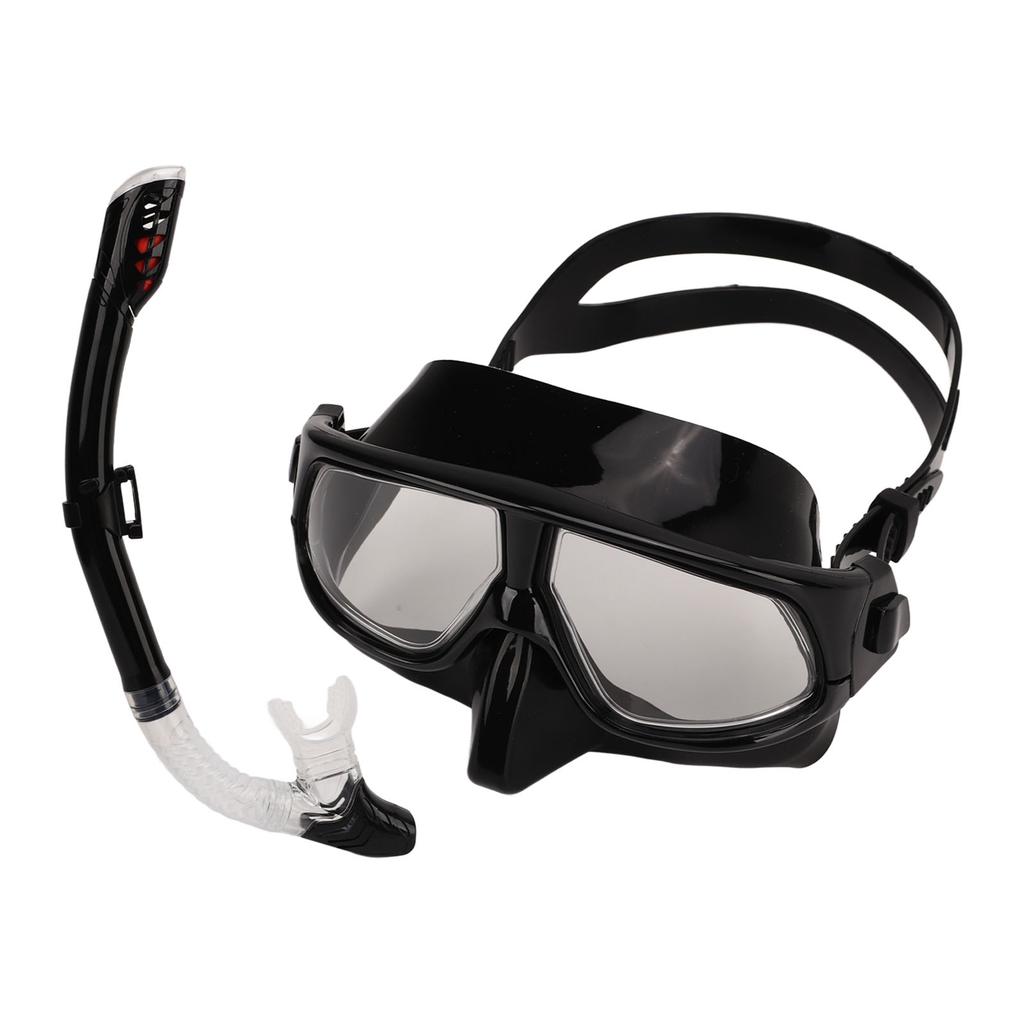 Dry Snorkel Set Wide View Anti Fog Snorkeling Goggles Anti Leak Professional Snorkeling Gear