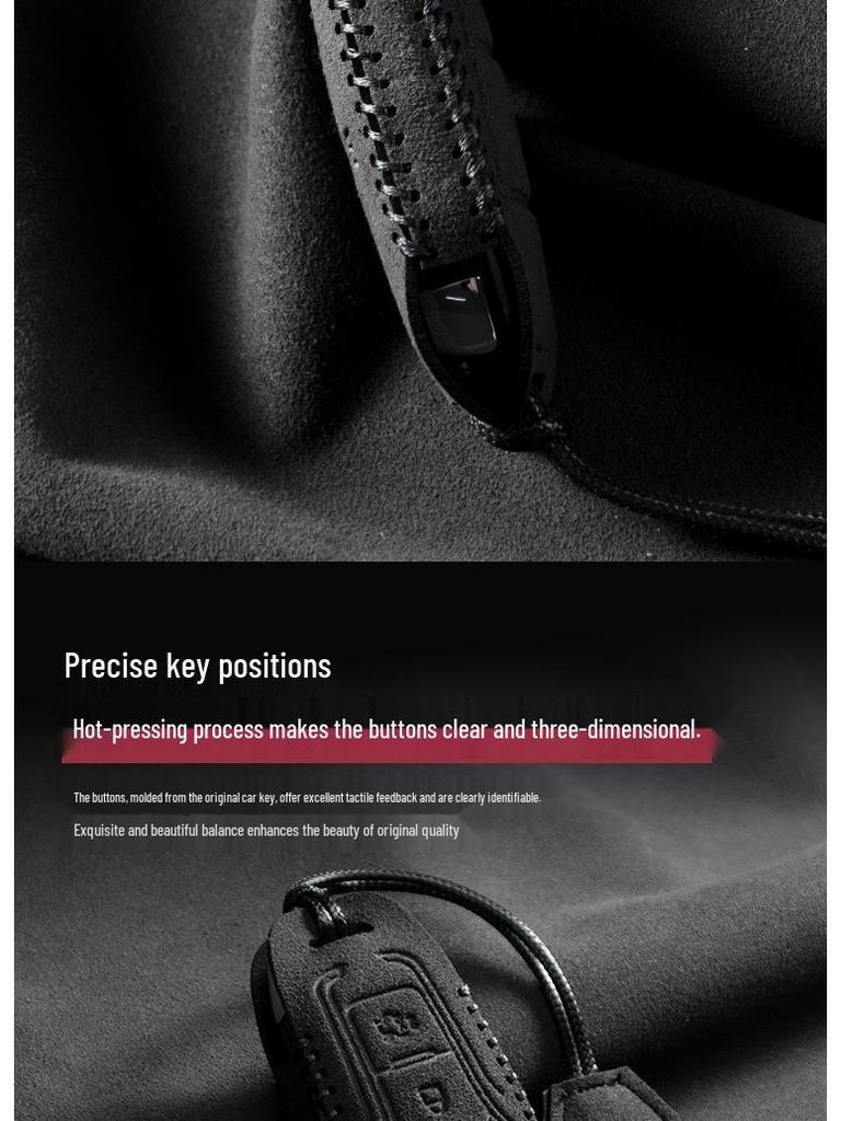 Suede Shell Buckle Case for Ford Mondeo, Edge, Explorer, Focus Keys
