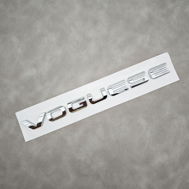 1 szt. 3D ABS Litery Logo VOGUESE Naklejki na Tylny Bagażnik Samochodu Odznaka do Range Rover Executive Wydłużona Edycja Akcesoria