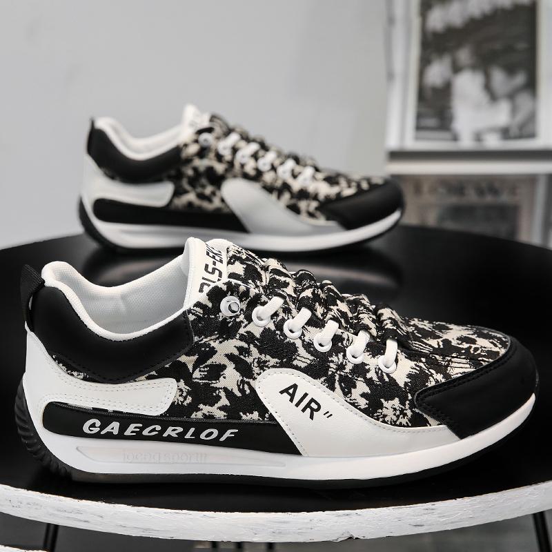 

Обувь для мужчин принты дизайнерская парусиновая мужская обувь кроссовки Forrest Gump теннисные кроссовки мужские повседневные кроссовки Zapatos Hombre 39 чёрный