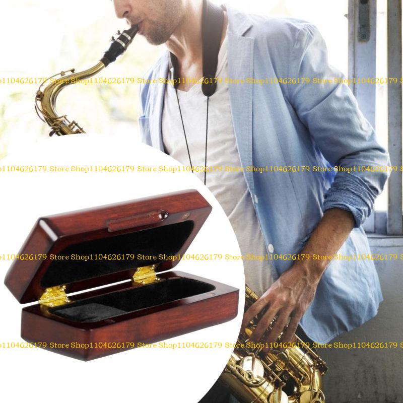 A1A2 Saxophone Mouthpieces storage Box Maple Mouthpiece Box Woodwind Mouthpiece Case Musical Instrument Accessories