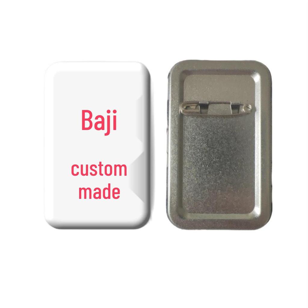 Li Pei En Star Idol Laser Rectangular Badge Brooch & Pendant Set