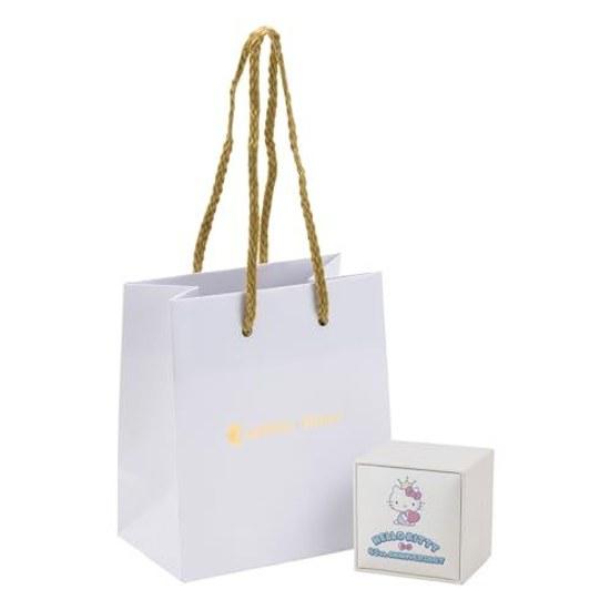 White Clover Hello Kitty 45th Anniversary Necklace Open Heart Sanrio Pendant Pink Gold Ladies SA45KT-N002PG