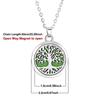 Stainless Steel Fashion Tree of Life Aromatherapy Necklace Essential Oil Diffuser Perfume Locket Pendant Women Jewelry Gift