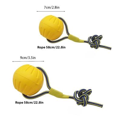 EVA Rope Ball Dog Toys Set with Floating Fetch Ball Durable Chew Proof Teeth Cleaning Puppy Adult Dogs Interactive Training Supp