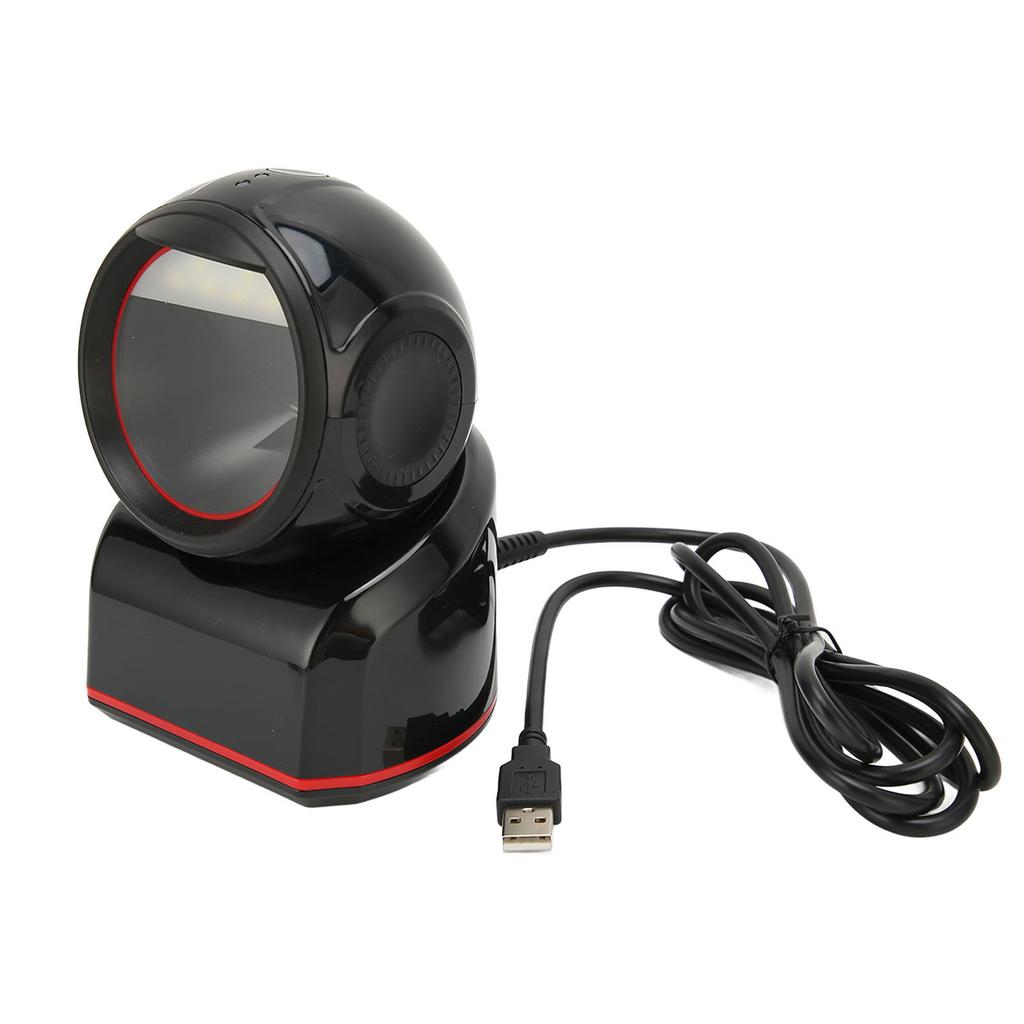Bar  Scanner USB 2D 1D Omnidirectional Sensing 617nm Red LED Desktop Label Reader for Phone Computer Screens