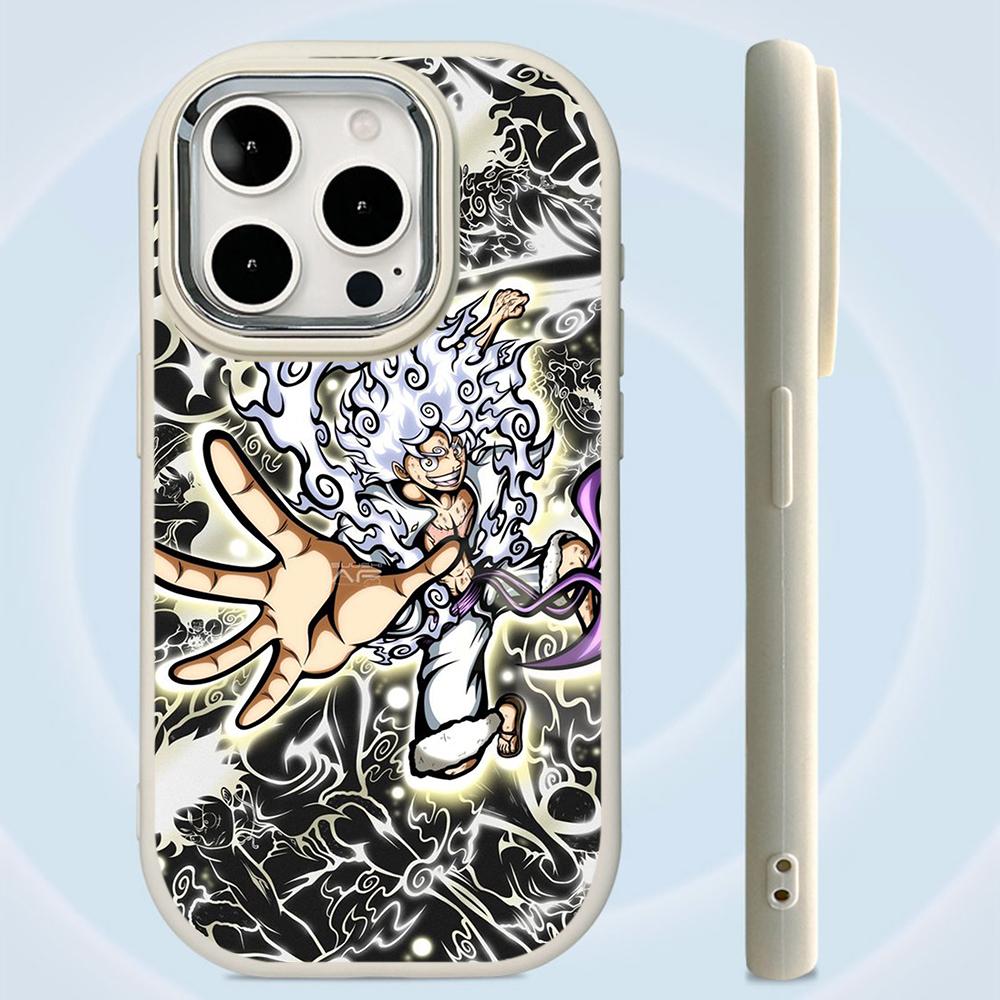 Ae92 One Piece Luffy Gear 5 Phone Cases for Samsung A13 A32 A53 A04 A54 S23 S24 Ultra Infinix Hot 40 Huawei P30 Pro Metal Camera Protective Back Cover