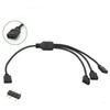 Professional 11V/1V ARGB Extension Cable 1Pin Universal RGB Splitter Cord Female to Female Computer Case Fans Adapter PC Build