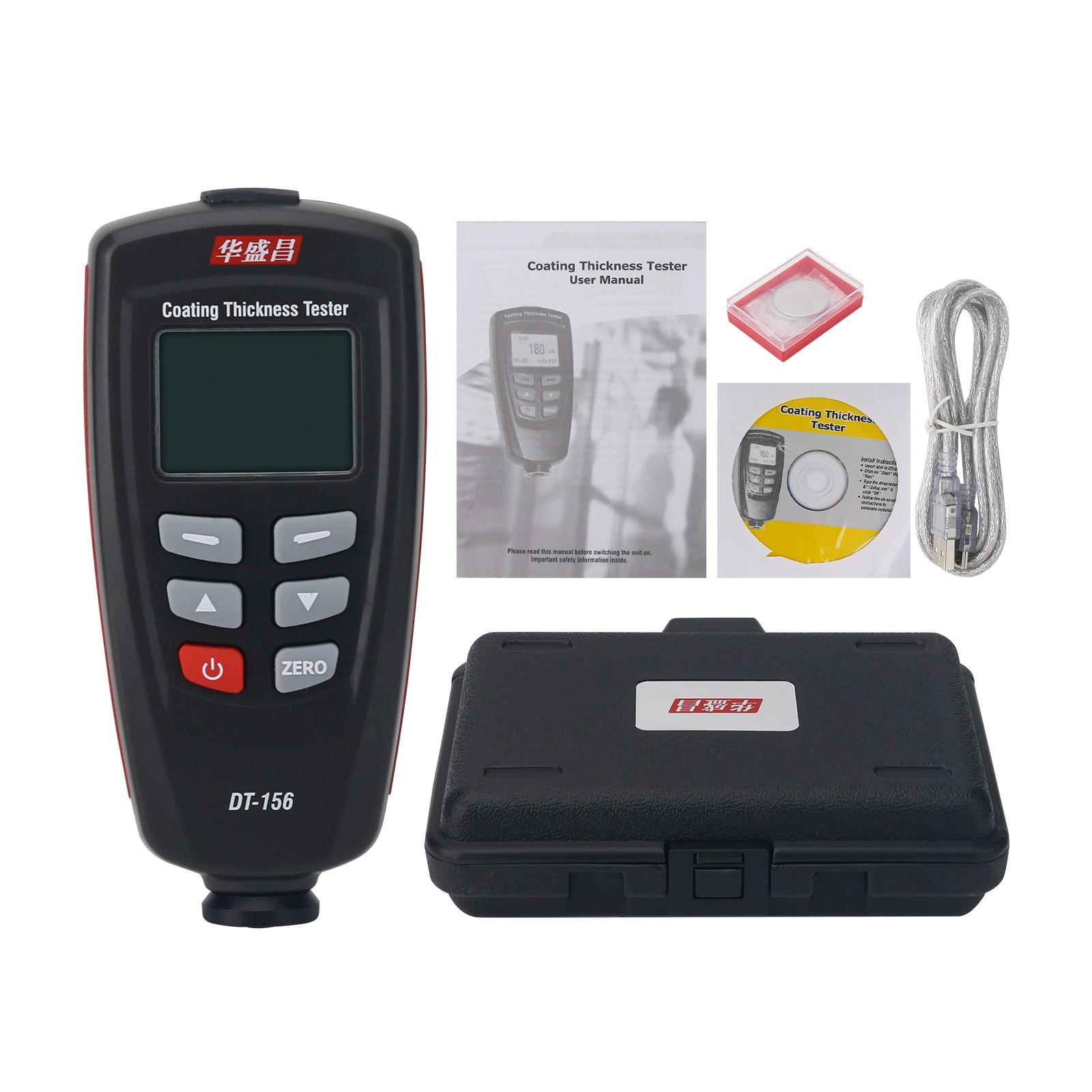 CEM DT-156 Professional Digital Paint Coating Thickness Tester Meter Gauge Kit / синий