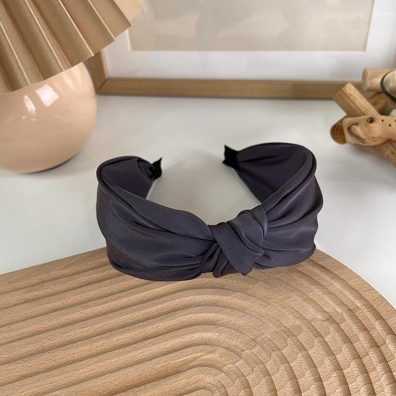 

Топ Заколка-бант из атласной ткани для женщин, девочек, для повседневной носки, для шопинга, простые женские ободки для волос, аксессуары