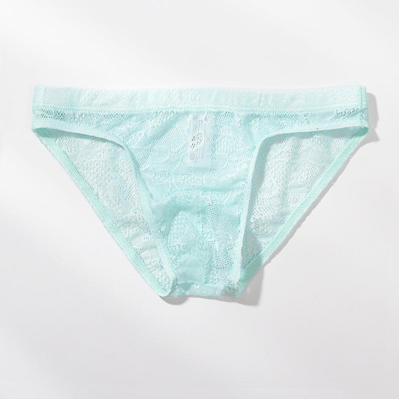 Youye Чоловічі прозорі мереживні дихаючі труси з низькою посадкою