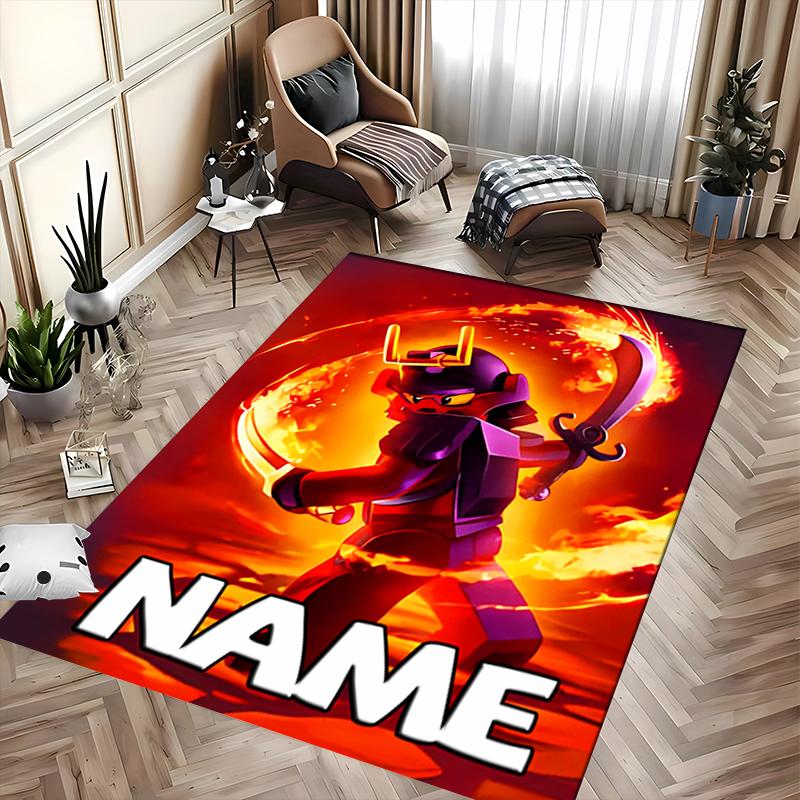 Custom Personalization Lego Ninjago Area Rug - Perfect For Kitchen, Bathroom,Laundry Room Decor Large Size Available,Gift All Seasons