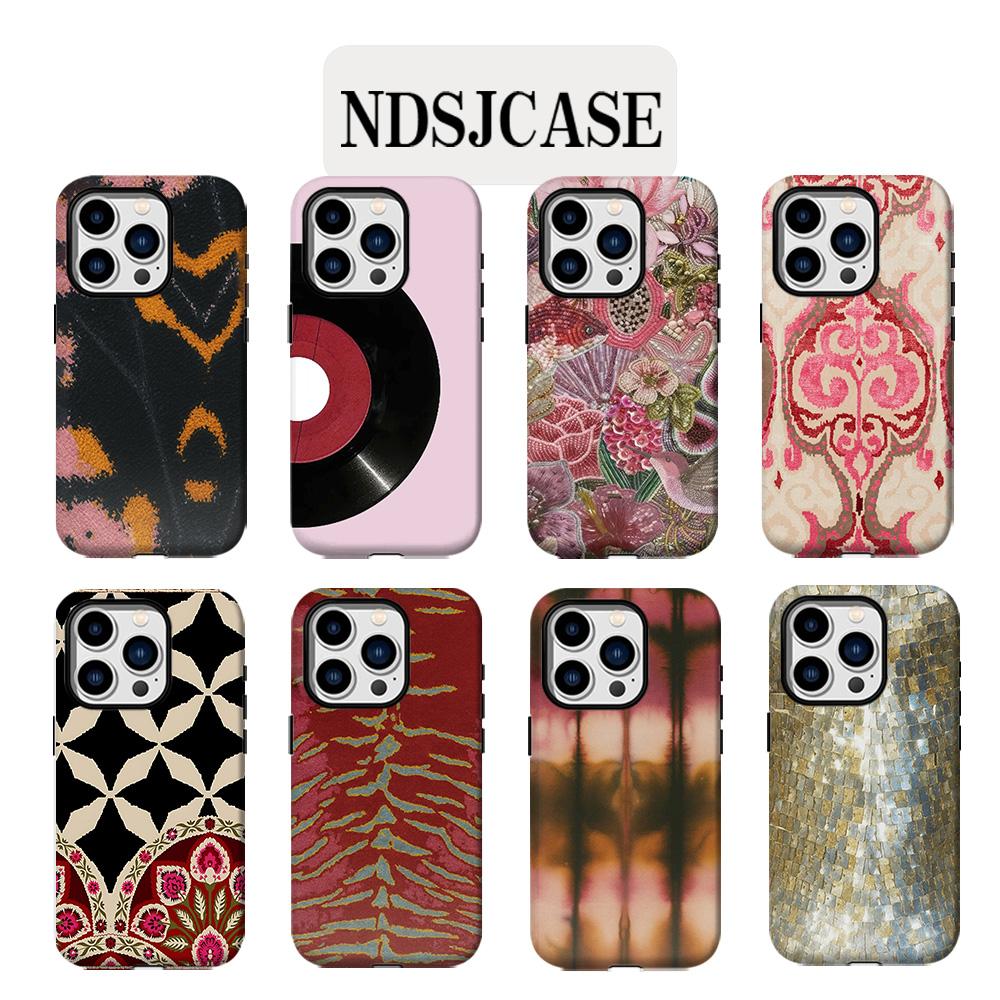 Luxury Retro Red Album Phone Case for iPhone 17 16 15 14 13 12 11 X XS XR XSMAX Air Pro Max Plus Luxury Double-layer Back Cover
