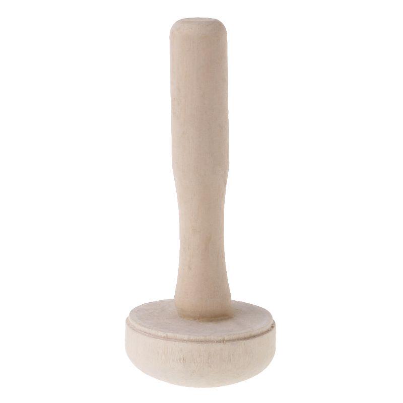 Trärulle Svamp Papperstryck Färg Gnuggning Användning Konst Hantverk Tryckverktyg