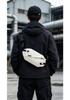 Japanese Neutral Crossbody Men's Trendy Functional Shoulder Bag - Versatile Sports Casual Chest and Waist Bag for Couples