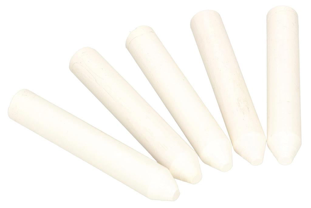 Industrial-technical Chalk, Indelible, 5 Pieces, White