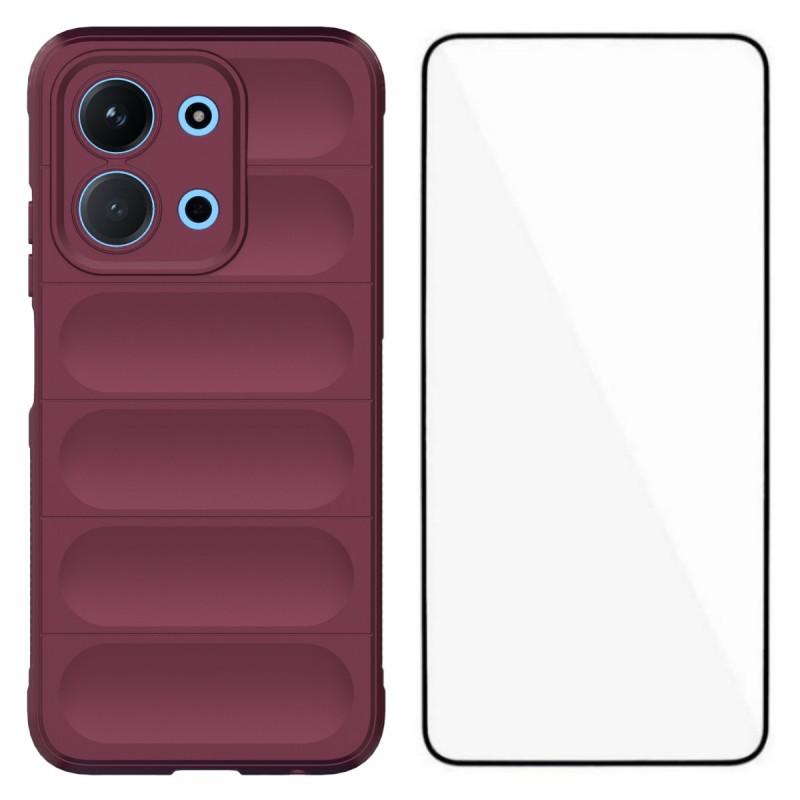 

Для Xiaomi Redmi 15C 4G (Європа) (173 мм)/Xiaomi Redmi 15C 5G (Європа) (173 мм) Чохол TPU WANLONFENG серії HD, протиковзкий чохол для телефону із загартованим склом