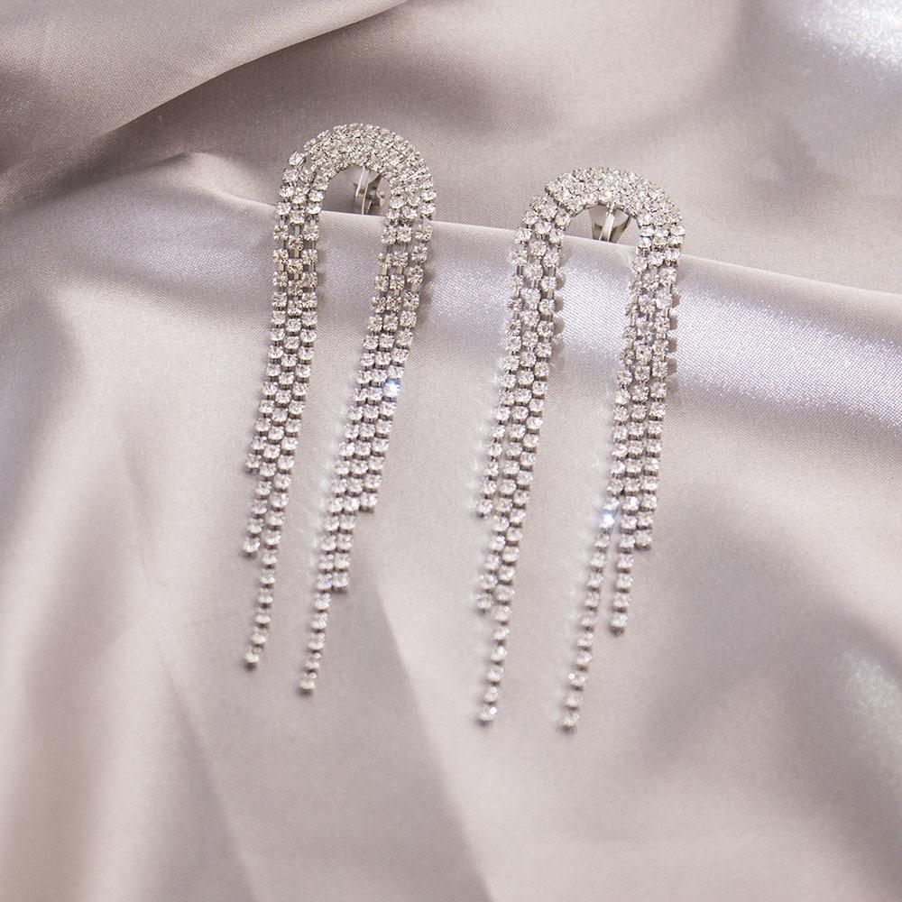 Versatile Light Luxury Ear Clips Without Pierced Ears Daily High-end Triangular Ear Clips Versatile Women's Earrings