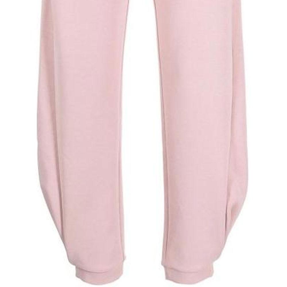 Emporio Armani Solid Color Elastic Waist Loose Pleated Tapered Knit Sweatpants Women bottoms Pink 6RTP60-TJDCZ-1418
