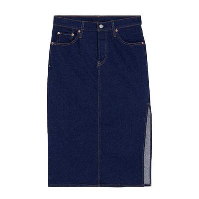 Damen Midirock mit seitlichem Schlitz