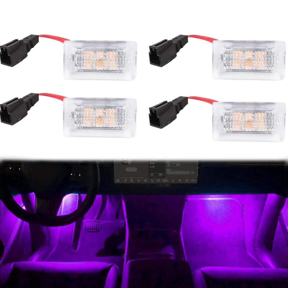 

Для Tesla Model 3 Highland ModelY Puddle Lights Model 3&y, Welcome Light Door Lights Set Door Step Ghost Light Model Y/3/S/X Purple 4pcs