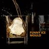 1x Penguins Ice Cube Mold Fun Shapes, Odd Novelty Penguin Gifts, 2.2inch Large Silicone Whiskey Ice Mold for Cocktails, Bourbon, Brandy