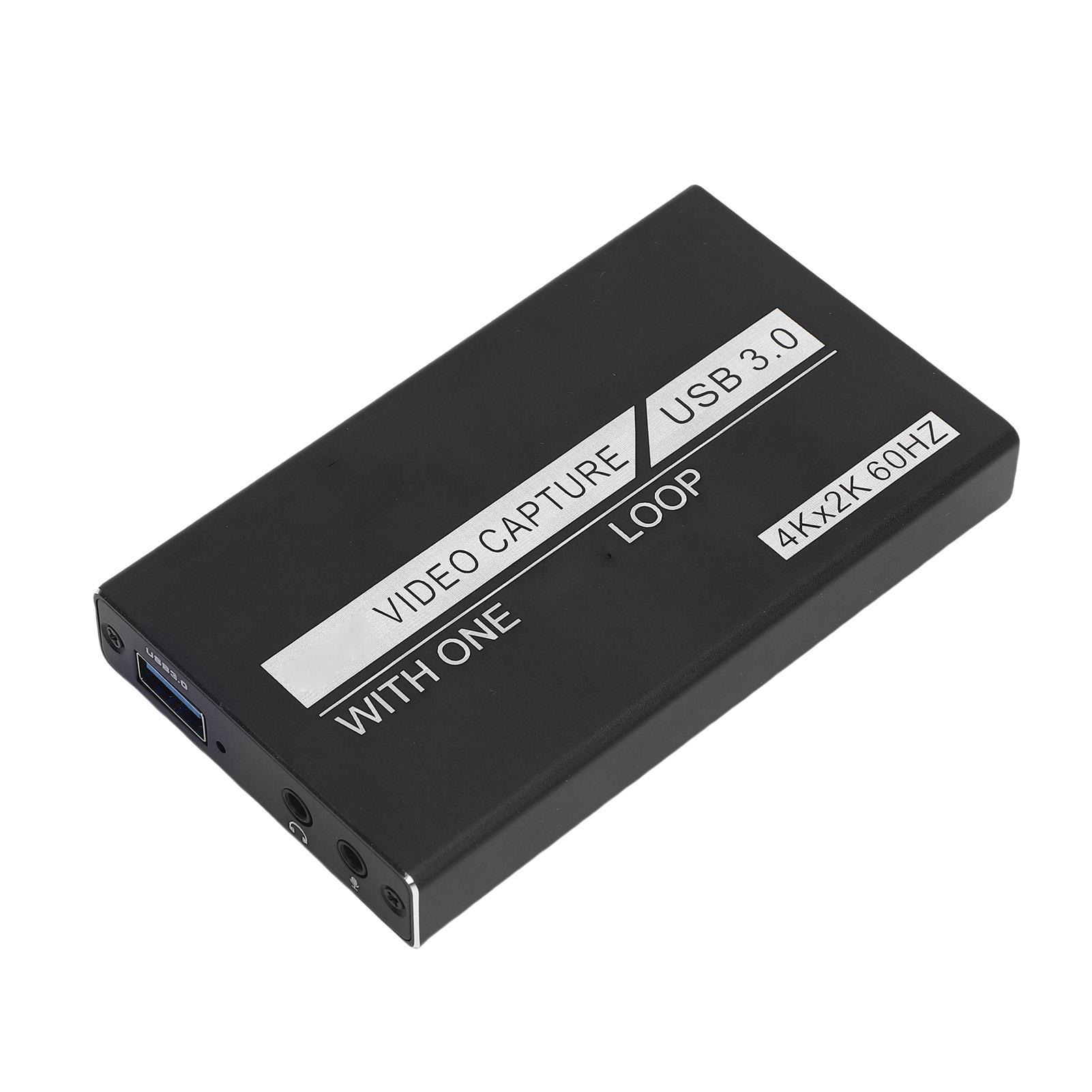 

Карта видеозахвата 4K для потоковой передачи HD-мультимедиа через интерфейс USB 3.0 с петлевым выходом