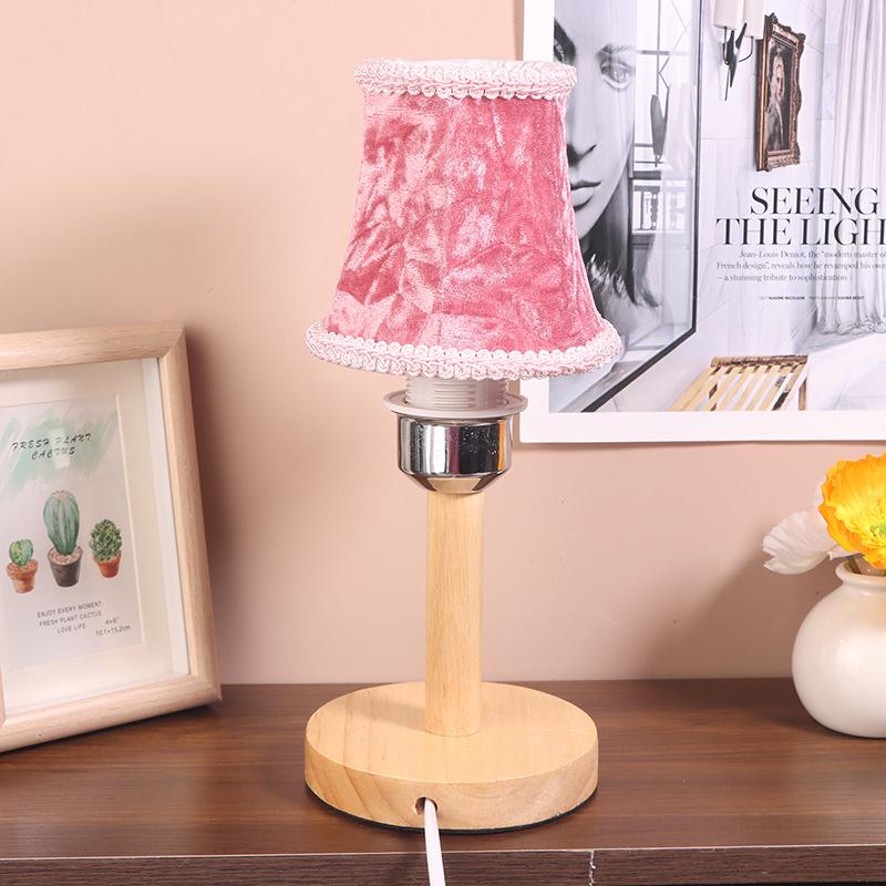 1Pc Retro Lampshade Fabric Solid Color Chandelier Cloth Lampshade Wall Lamp Candle Chandelier Cover Enclosure Accessories
