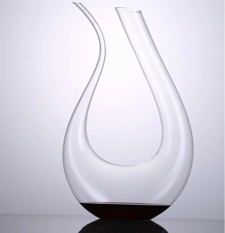 Wine Decanter Lead-free Crystal Glass Wine Decanter Home Bars Champagne Pourer Snail Shaped Decanter Brandy Bottle Container