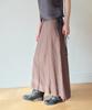 Hombadittingjeu Classic Panel Midi Skirt (Brown)