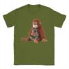 Punch Monkey Funny Animal Men T Shirt  Vintage Tees Short Sleeve Crewneck T-Shirts 100% Cotton Gift Idea Clothes