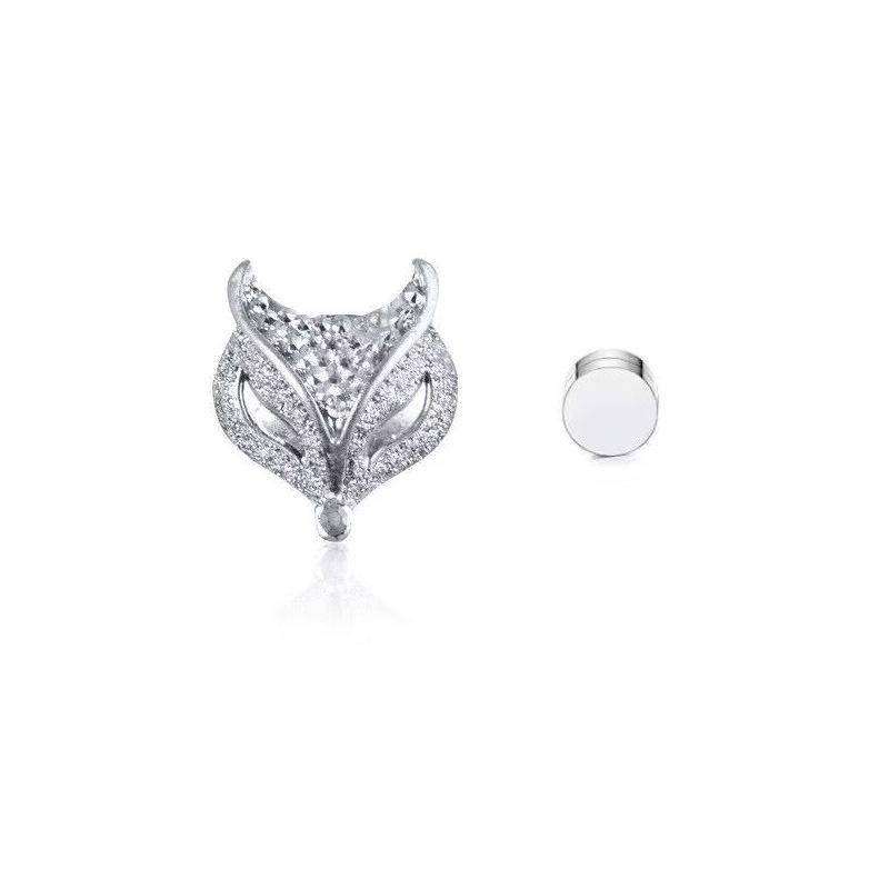 European  American Rhinestone Animal Studs  Magnetic Ear Clips - No-Piercing Fashion Jewelry