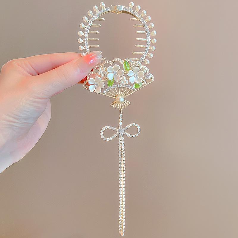 Children's Meatball Claw Hair Clip - Girl's Ponytail Accessory & Styling Tool