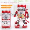 Beer Deformed Robot Action Figure Cartoon Deformation Robot Creative Warrior Model Deformation Educational Toys