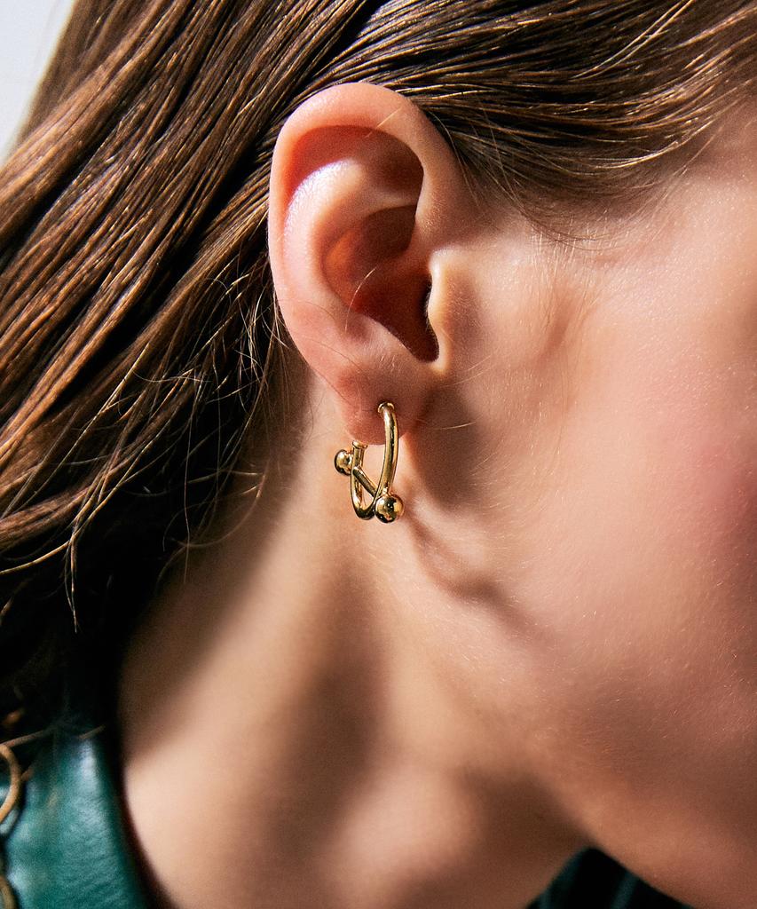 Ille Lan Charlotte Hoop Earrings