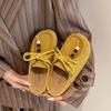 Autumn Retro Bag Head Solid Color Half Slippers Women's New One-pedal Lazy Shoes Women's Platform Slippers