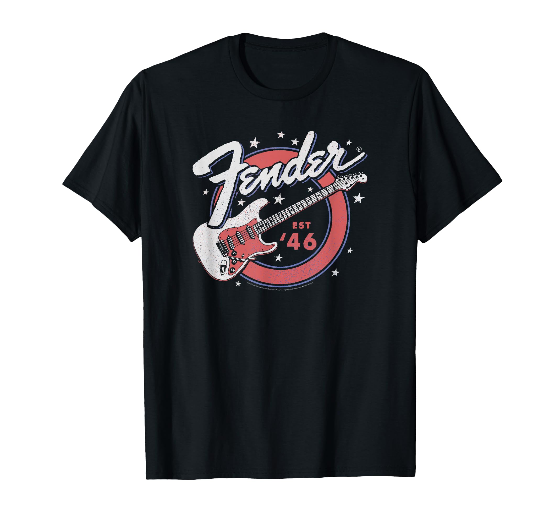

Fender Est Star Spangled Classic Logo Distressed 46 T-shirt чорний