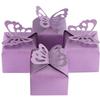 100pcs Butterfly Parties and Weddings Favors Boxes Butterfly Confectionery Boxes for Birthday Party and Wedding