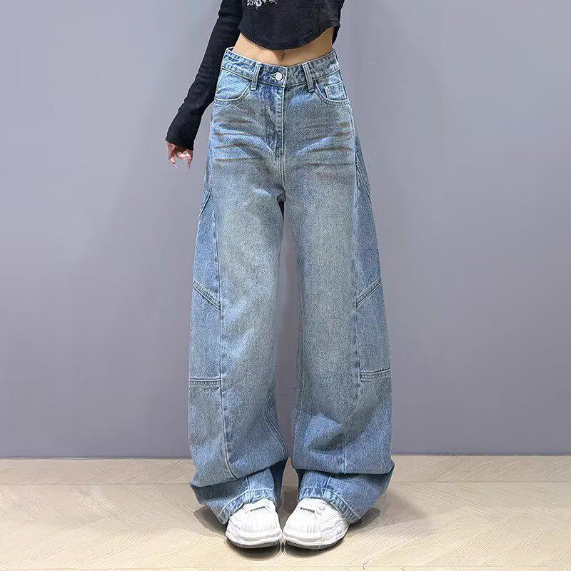 Women s Spring 2025 Light Wash Slimming Straight-Leg Cropped Jeans M