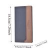 PVC Men Business Wallet Anti-lost Contrast Color PU Purse Clutch Bag Long Suit Wallet  Daily