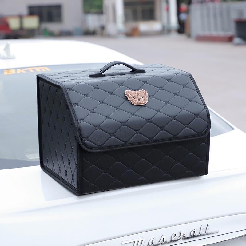 Leather Multi-Function Folding Car Trunk Storage Box