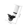 4Pcs Premium Adjustable Metal Legs with Casters for Furniture Tables Desks Dressers Sofas Beds Coffee Tables Table