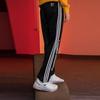 Adidas Originals Three Stripes High-Waisted Tapered Vintage Sports Pants Men Pants Black HC7129